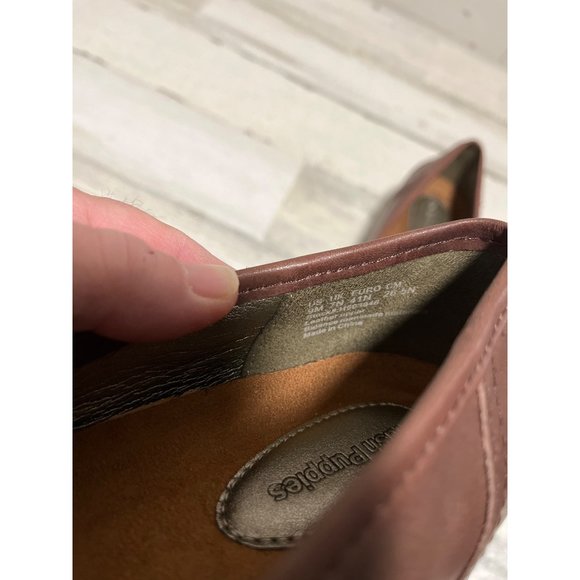 Hush Puppies Woman’s brown leather slip on loafer size 9 M - Picture 7 of 7